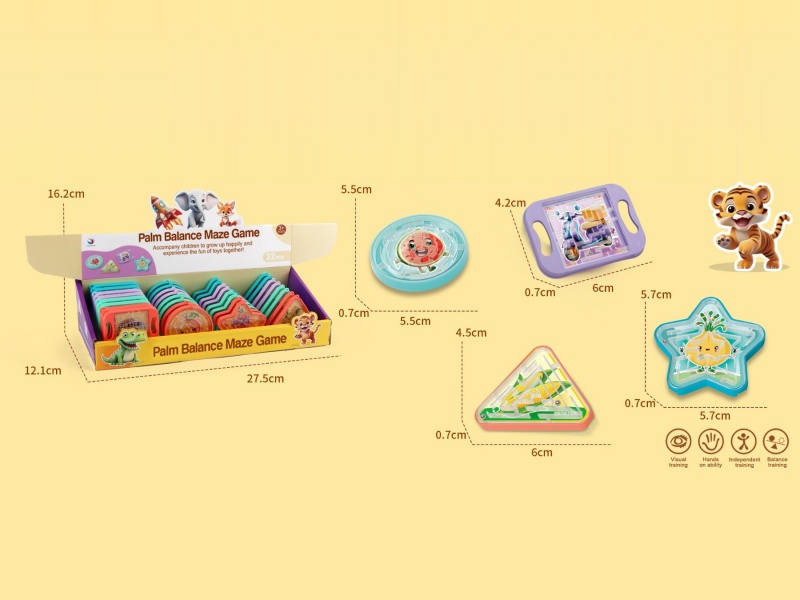 Handheld Balance Maze Game (32 PCS Set)