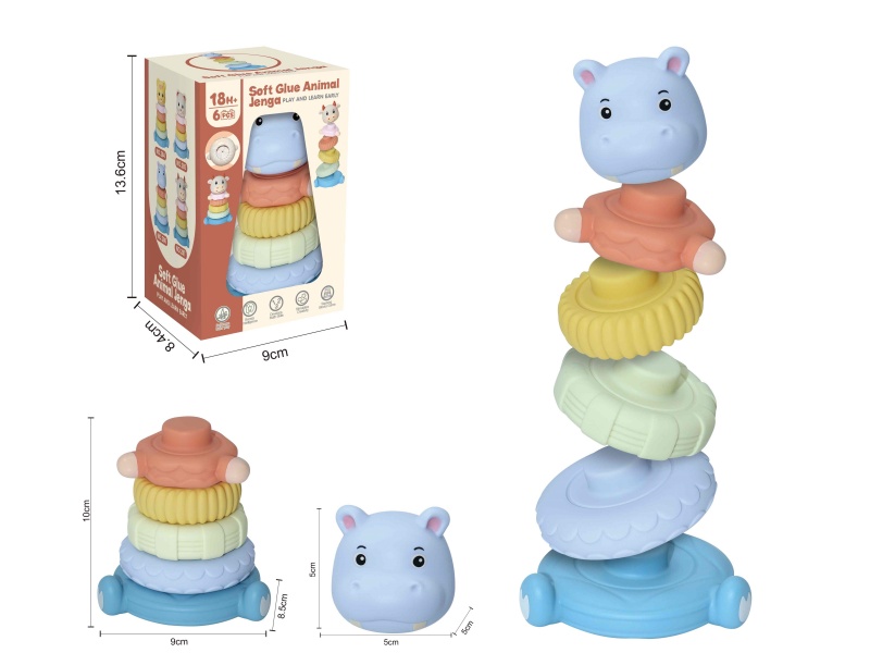 Soft Plastic Stacking Toy 6pcs