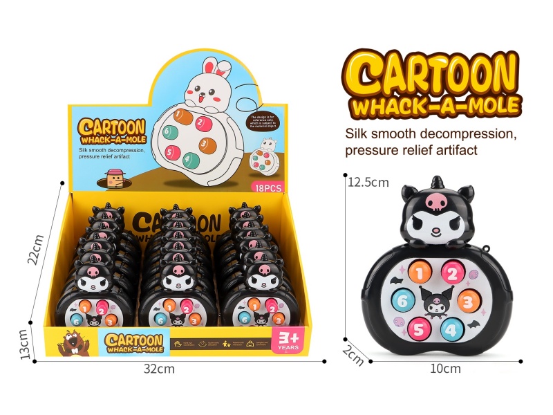 Kuromi Whack A Mole Game Machine 18PCS