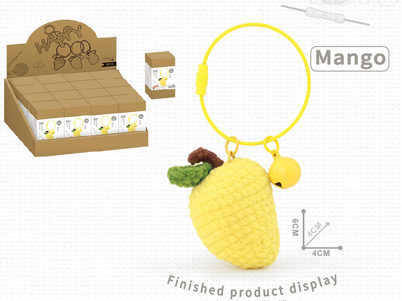 DIY Crochet Toy Mango Pendant(Including Making Tools)16pcs