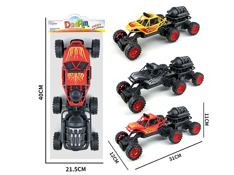 Friction 6 Wheel Climbing Vehicle