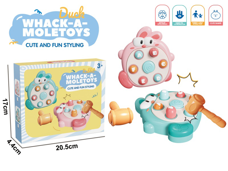 Fun Rabbit Whack-A-Mole Fun Pounding Game (Non-Electric Function)