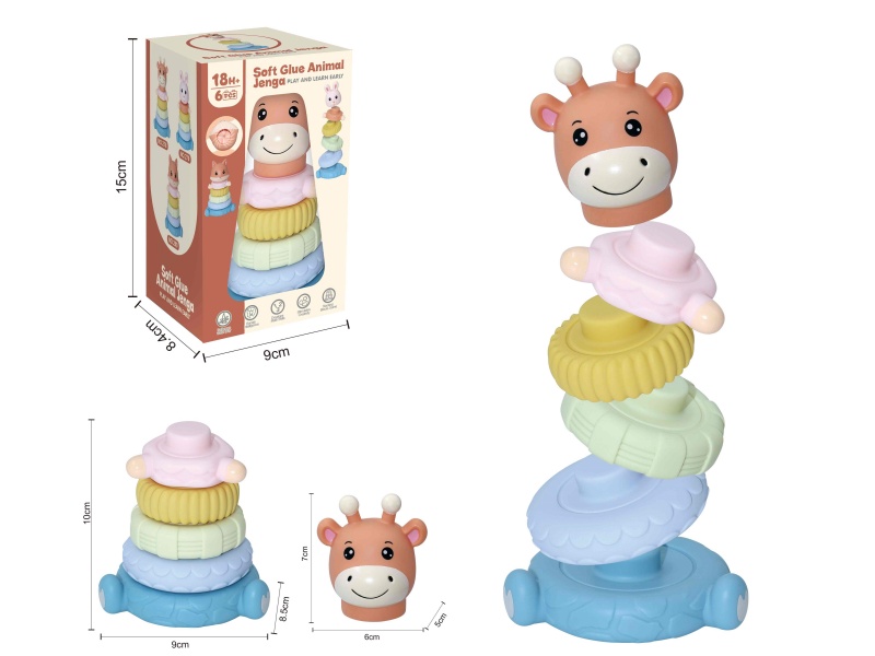 Soft Plastic Stacking Toy 6pcs