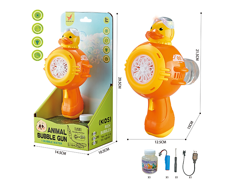 Dudu Duck Multi-Hole Automatic Bubble Gun(Lithium Battery Version)