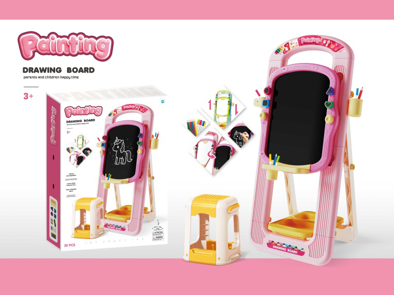 This Is An Intelligent Double-Sided Multi-Functional Writing Board That Can Be Erased And Used For Doodling. Tables And Chairs