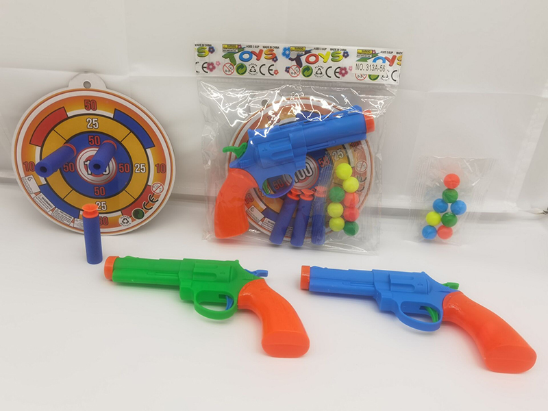 Ping-Pong Ball & Soft Bullet Gun Set