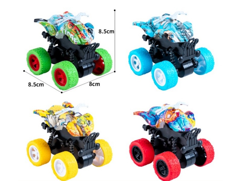 Friction Stunt Four-Wheel Drive Atv Graffiti