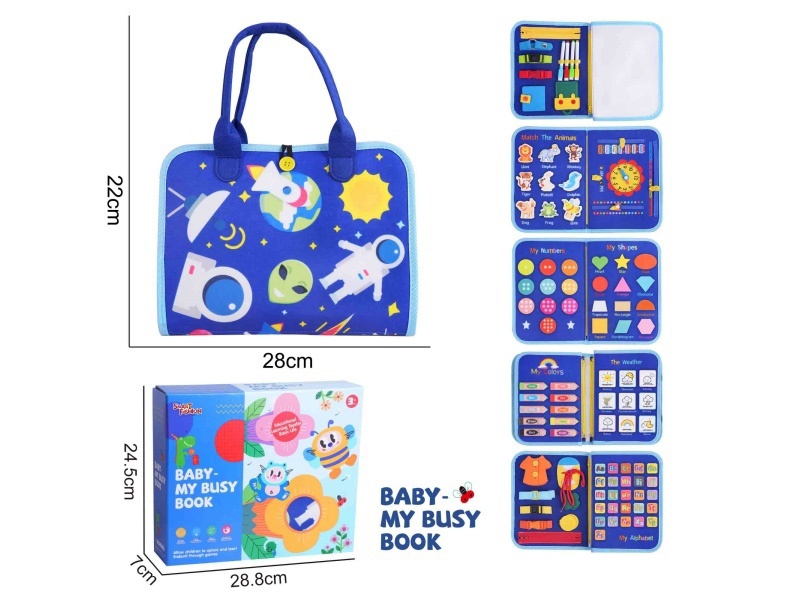 Montessori Early Childhood Education And Intelligence Development - Felt Space 6-Page Writing Board