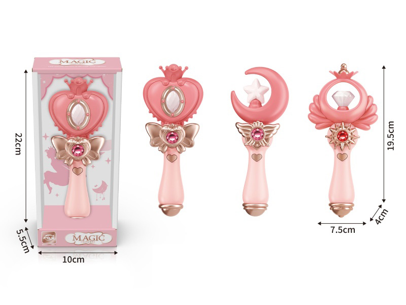 Girl's Magic Wand With Sound And Light, Music(Solid Color)
