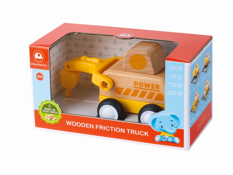 Wooden Mini Drilling Car With Music And Lights