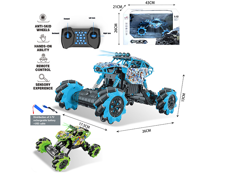 1:14 Remote Control Stunt Graffiti Climbing Vehicle