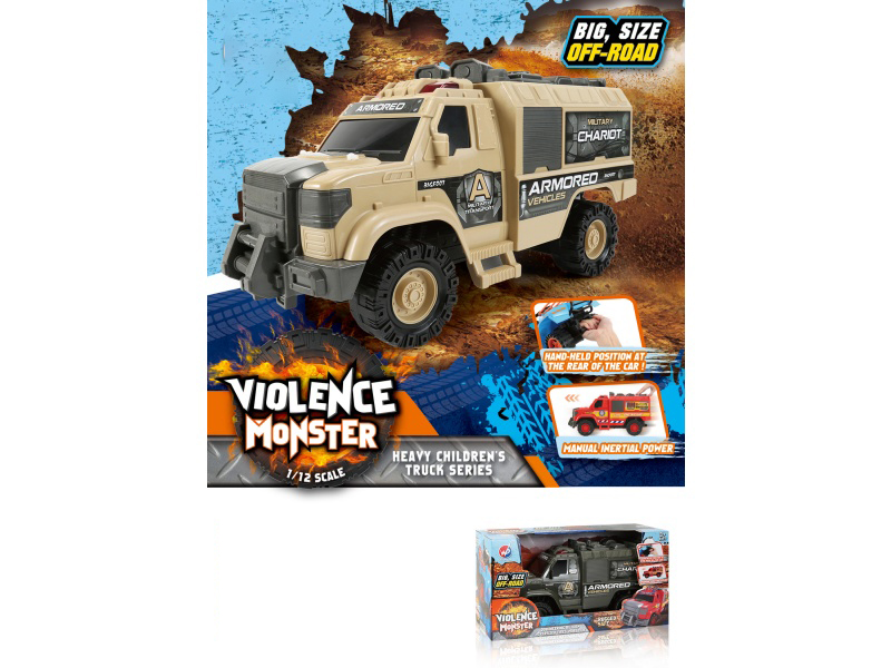 1:12 Fire Wheel Military Inertial Vehicle