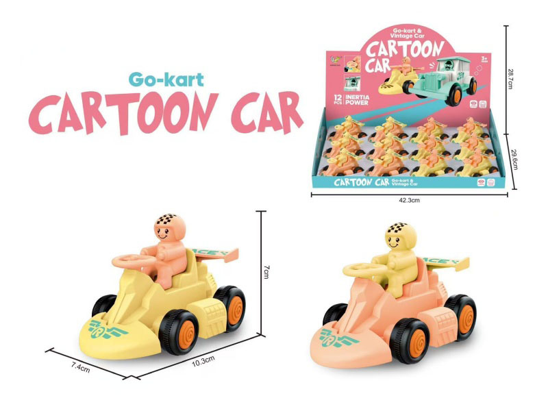 Inertial Drive As A Go-Kart, Macaron Color, 12 Pieces Per Box