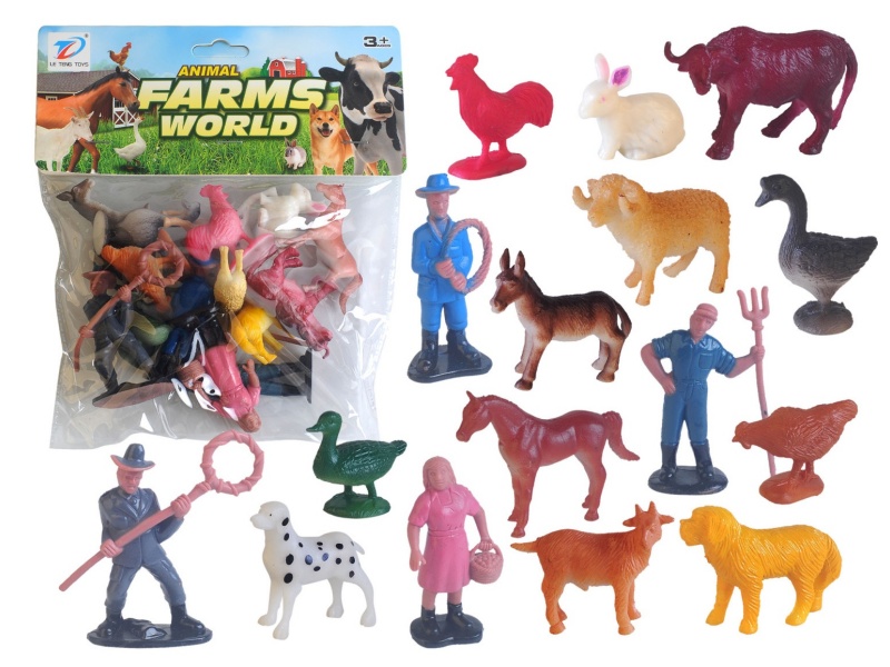 Pvc Simulated Farm Animal 16Pcs