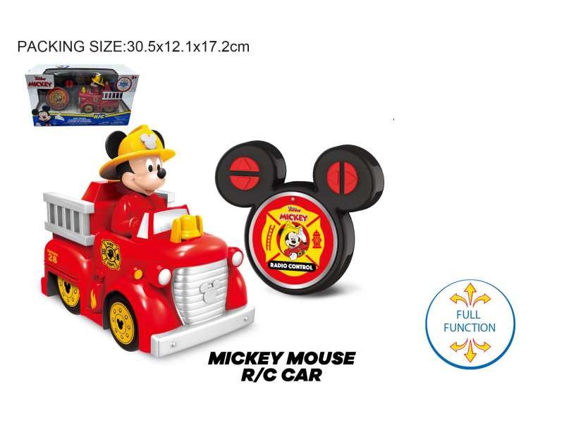 The 5.5-Inch Mickey Fire Rescue 2.4G Remote Control Car Does Not Include Battery