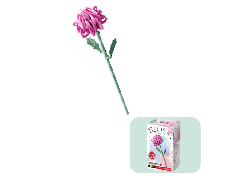 Building Blocks: 99 Pcs Of Small-Sized Building Block Flowers - Chrysanthemums