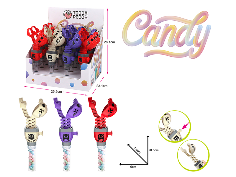 Telescopic Skeleton Clamp Candy Toys 16pcs