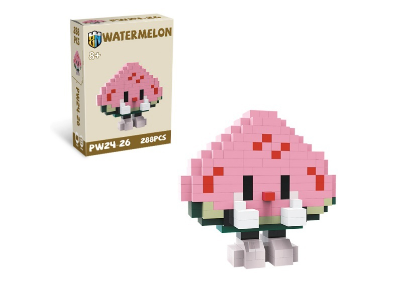 Fruit Series - 288 PCS Of Watermelon Building Blocks