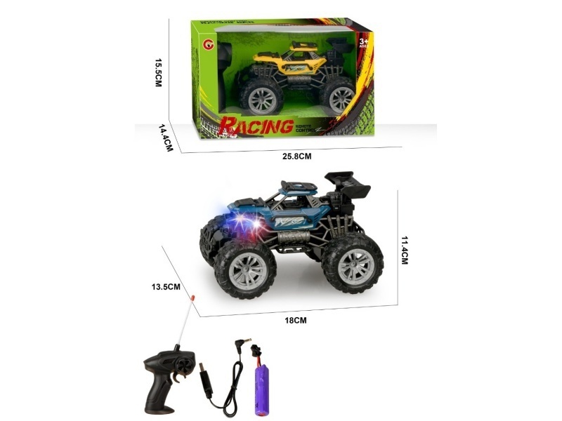 1:22 Four-Way Light Skeleton Remote Control Car