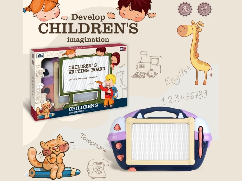 Magnetic Black And White Drawing Board For Cartoon Phones