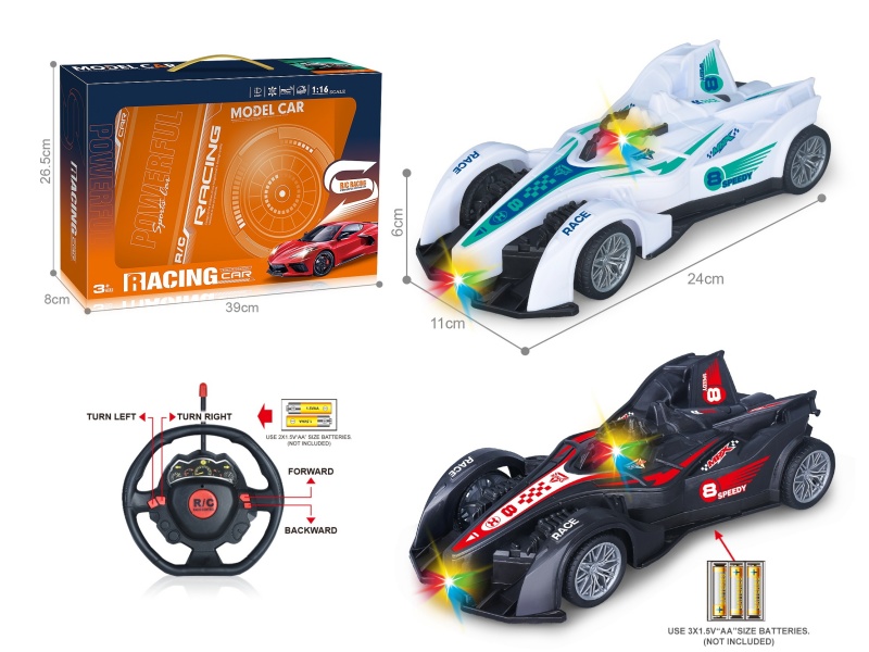 27Mhz 1:16 Four-Way F1 Equation Remote Control Racing Car With Headlights (Without Power Included)