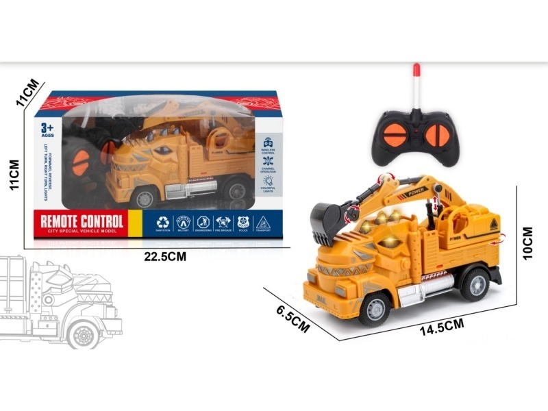 Four-Way Tyrannosaurus Rex Remote-Controlled Engineering Excavator