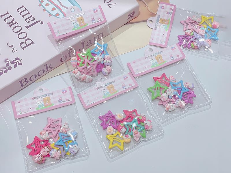 Girls' Hairpin Accessory Set, 24 Pieces