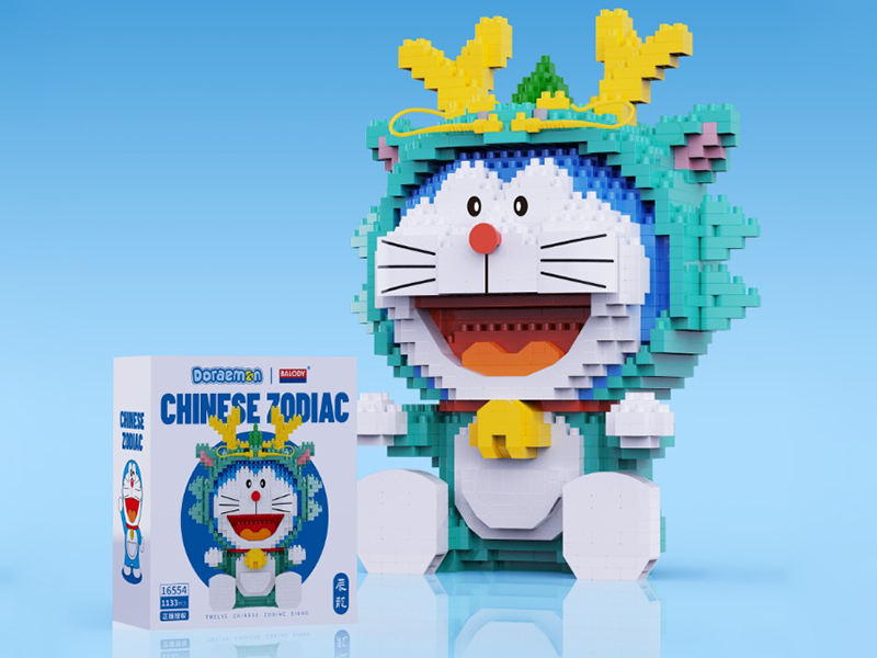 Doraemon Twelve Chinese Zodiac Sings Building Blocks - Loong 1133pcs