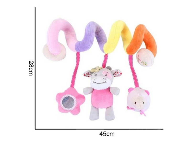 Plush Pink Bull Bed Wrap