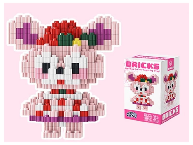 Blue Skirt Bell Building Blocks 446Pcs