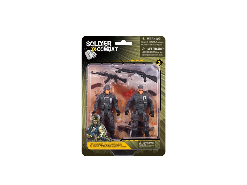 Military Toys Set(2 Soldiers With Weapon)