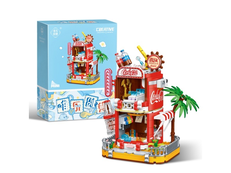 Coca-Cola House Building Blocks 718pcs