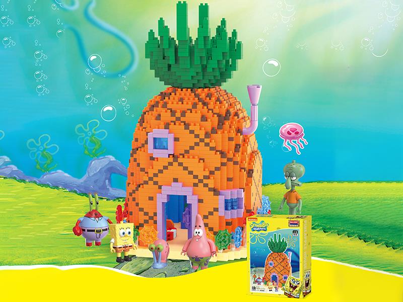 Pineapple House Microparticle Building Blocks(3197pcs)