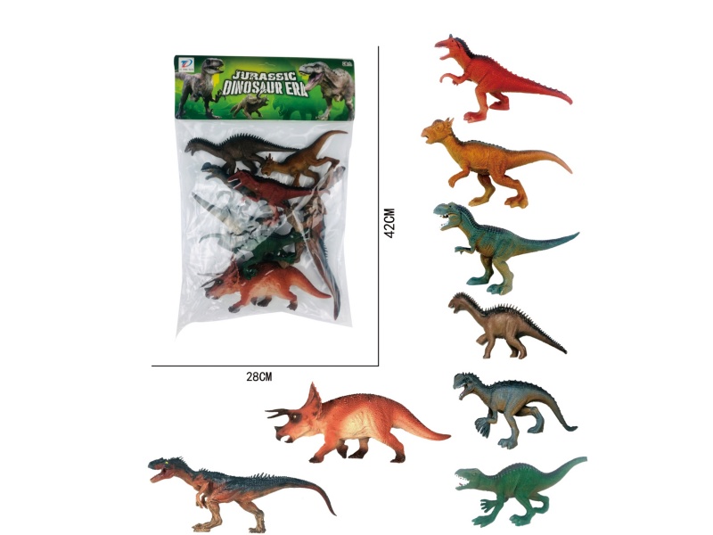 Pvc Simulation Dinosaur 8Pcs