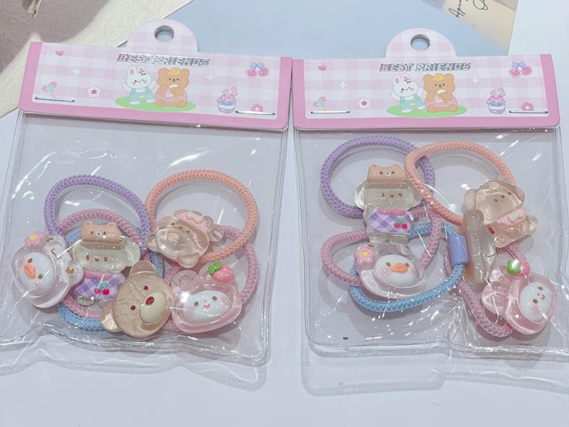 Girls' Rubber Band Accessory Set Of 24 Pieces