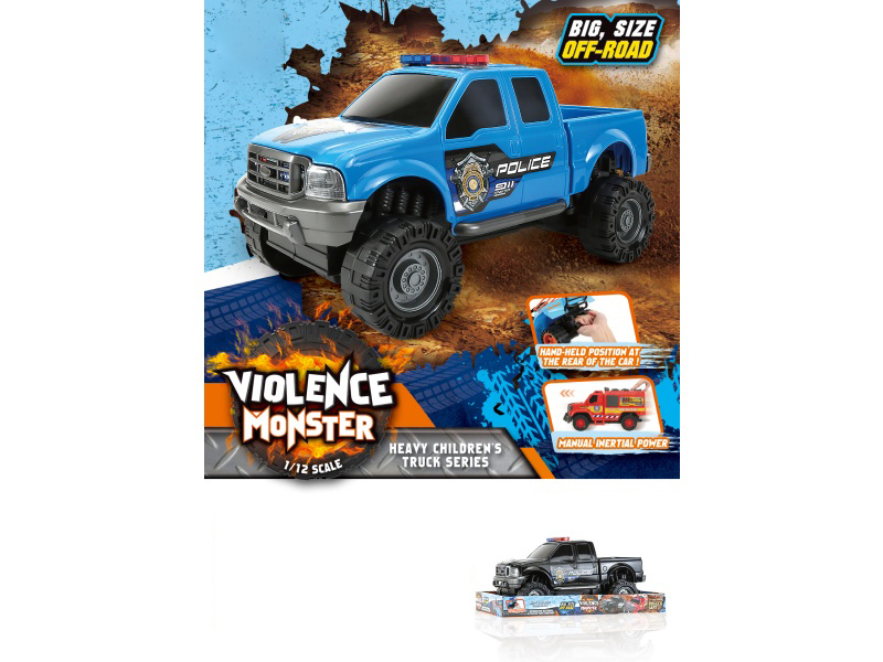 1:12 Hot Wheels Police Car Inertia Car