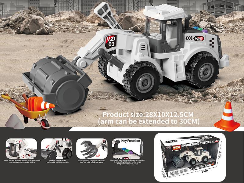 1:16 Friction Road Roller With Sound And Lights