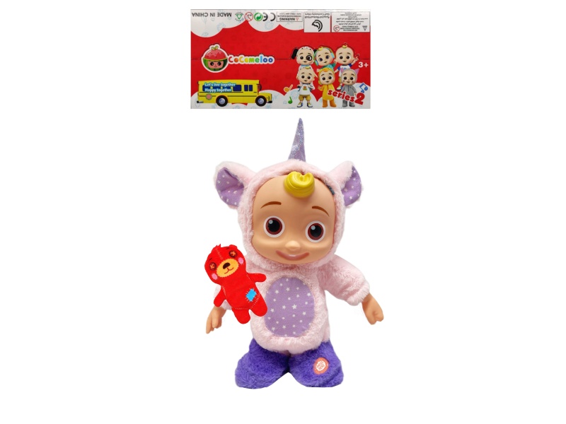 22 Inch B/O Solid Cocomelon JJ Boy Doll With Bear