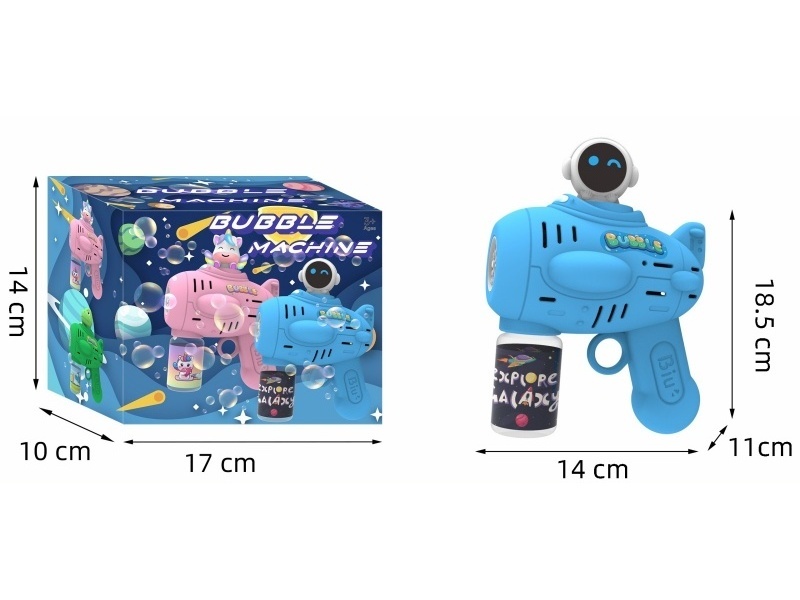 Astronaut Multi-Hole Light Automatic Bubble Gun