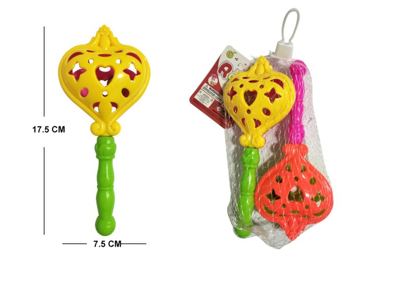 Baby Bell 2 Peach Heart Bells