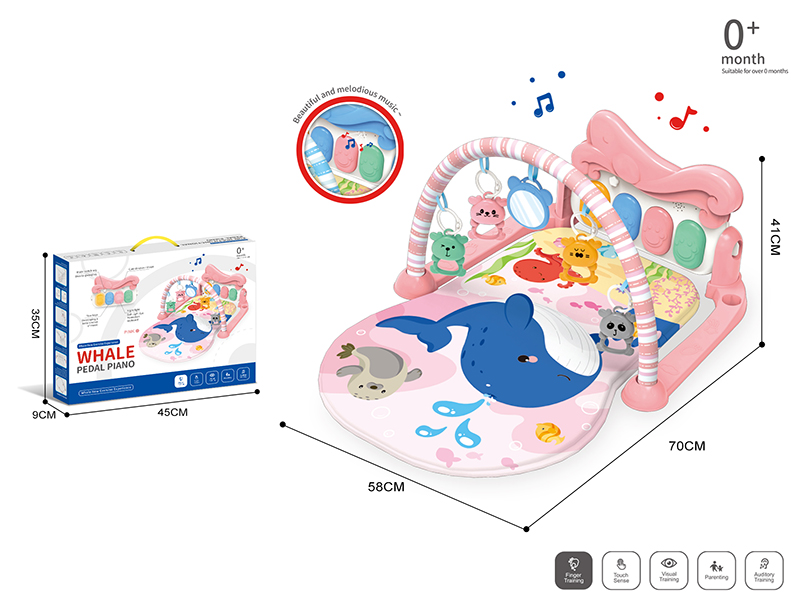 Baby Pedal Piano Fitness Blanket(Pink)