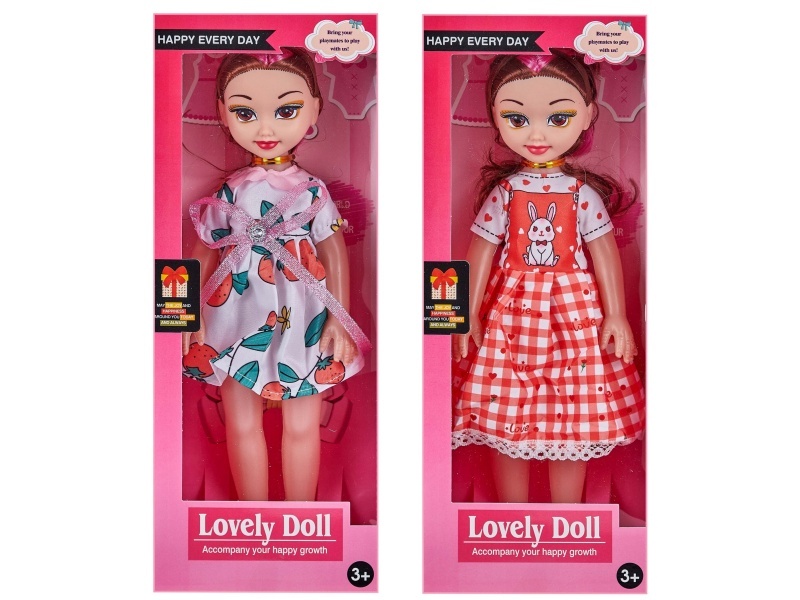 Window Box 14-Inch Hollow Music Ic Fashion Big-Eyed Girl Chubby Doll