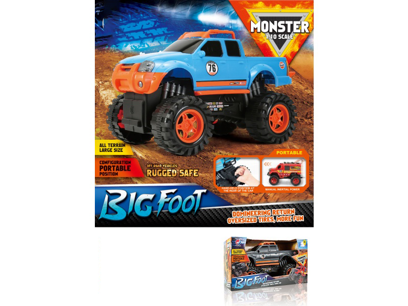 1:10 Fire Wheel Pickup Truck Inertia Vehicle