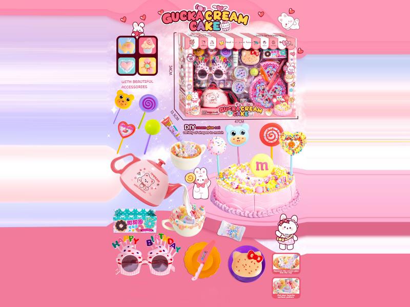 Cut The Guka Cream Cake