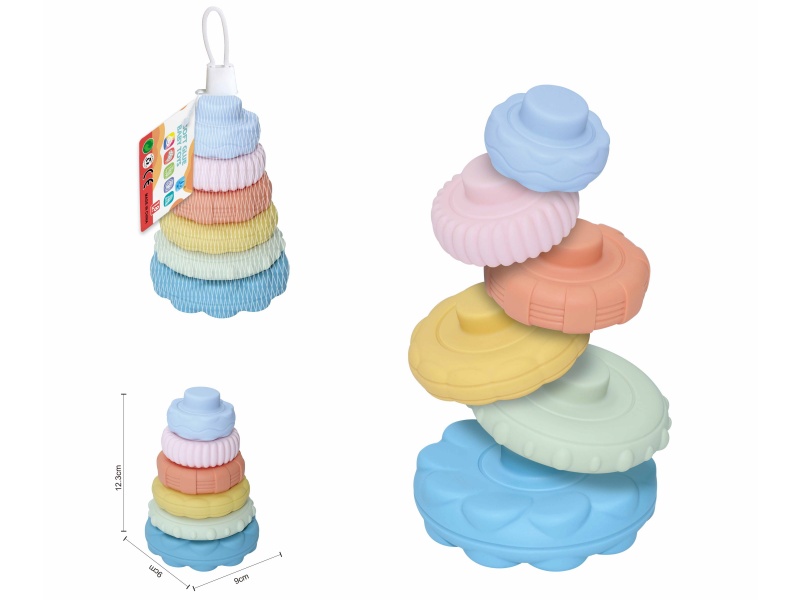 Soft Plastic Stacking Toy 6pcs