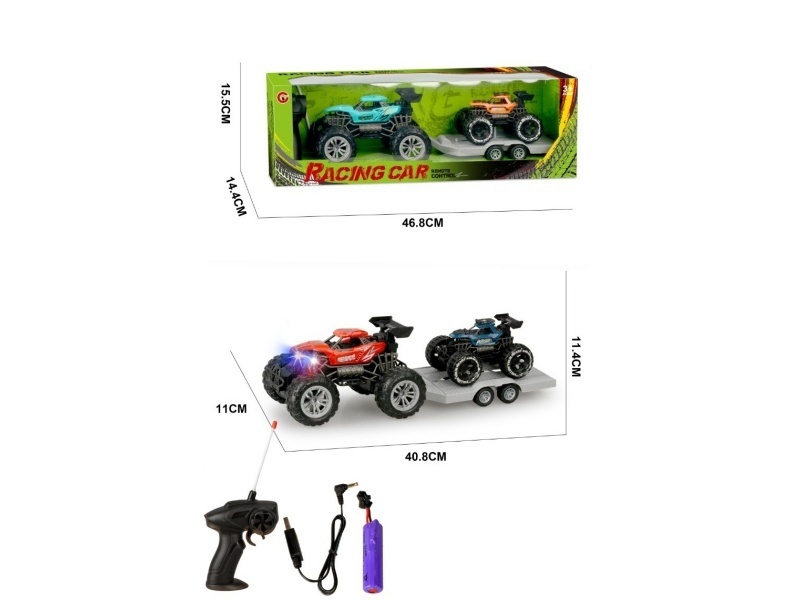 1:22 Four-Way Light Skeleton Remote Control Vehicle Inertial Off-Road Vehicle