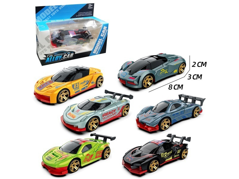 1:64 Supercar Model A Sliding Alloy Car