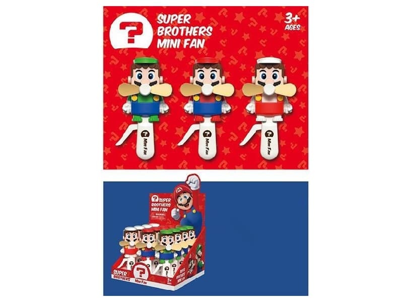Mario Hand Fan 12pcs