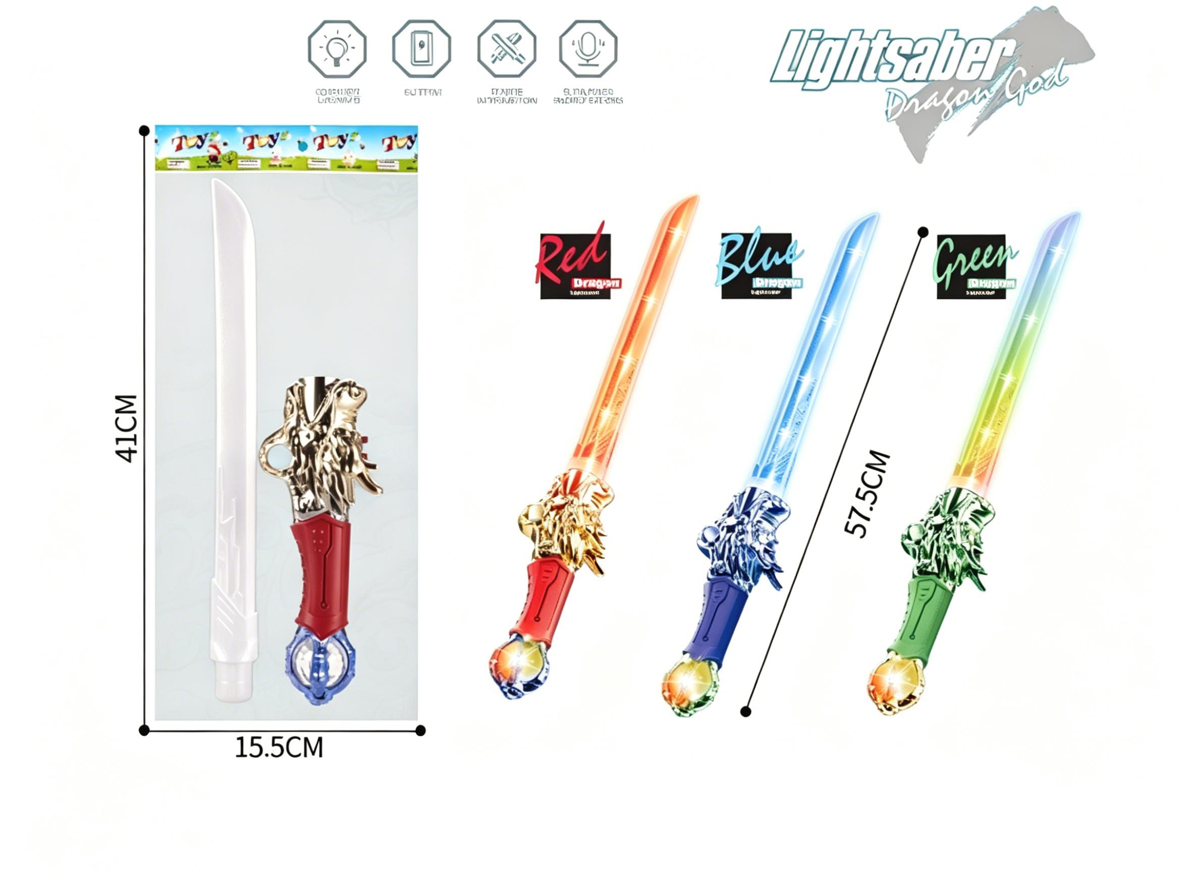 Dragon God And Light Sword Are Mixed In Three Colors