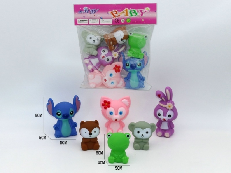 Six Rubber-Lined Animals, Stedie, Lina, Belle And Xingdelu, Are On Duty